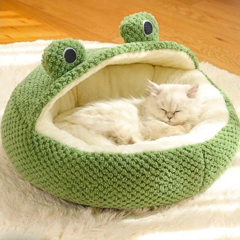 Cama Sapinho Iglu para Pets - Alojamento Confortável para Cães e Gatos com Design Divertido