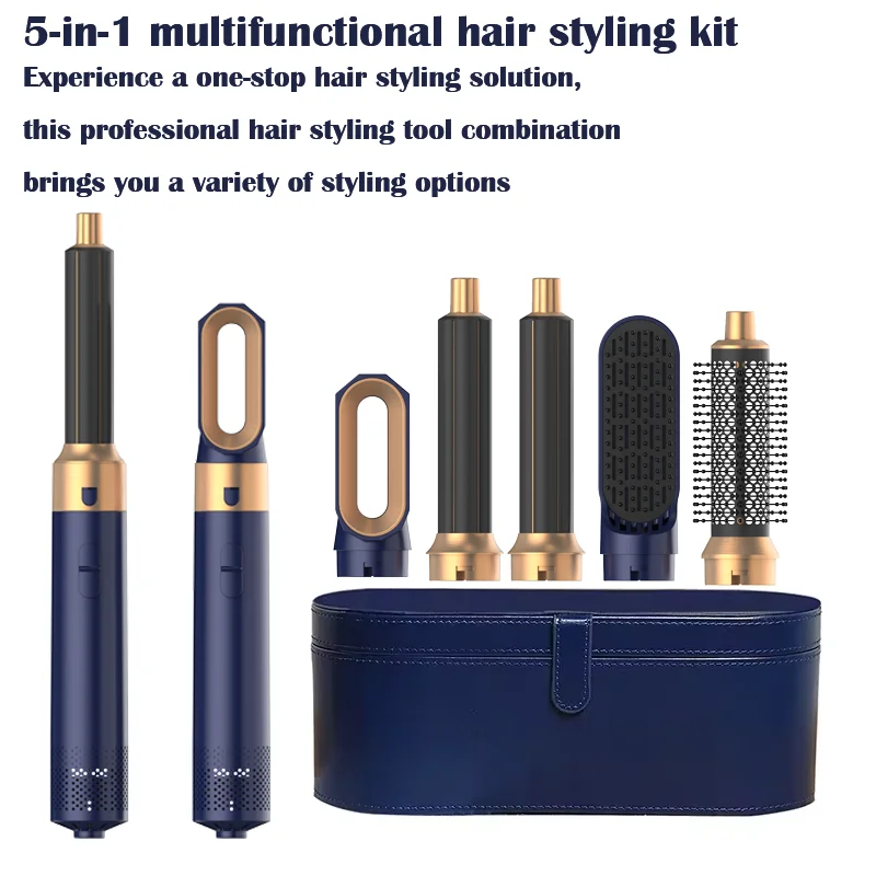 5 in1 Curling Iron New Hair Dryer Multi Hair Styler Hair Straightener With Hair Brush Hairdryer For Hair Dryer Hair Multi Styler