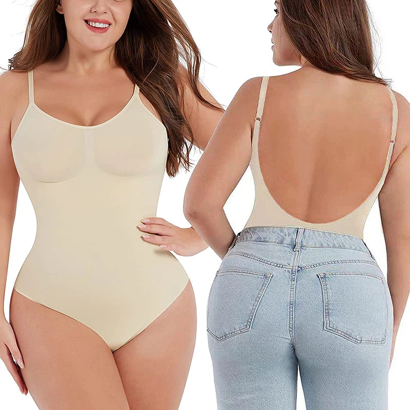 New Hot Bodysuits Full Coverage Shapewear Thigh Slim Body Suit Low Back Body Shaper Backless Jumpsuit Seamless Shapers Slimmer