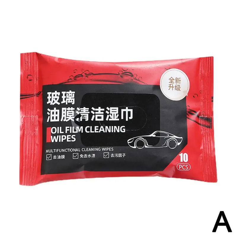 Car Glass Oil Film Removal Wipes Windshield Glass Cleaner Car Glass Cleaner Wipes Compact Portable Dusting Wipes for Cars Z5V1