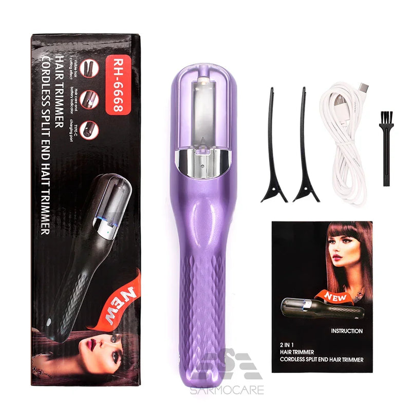 Hair Ends Trimmer Automatic End Remover Damaged Hair Repair Hairs Care Treatment Cordless Hair End Cutting Machine for Women