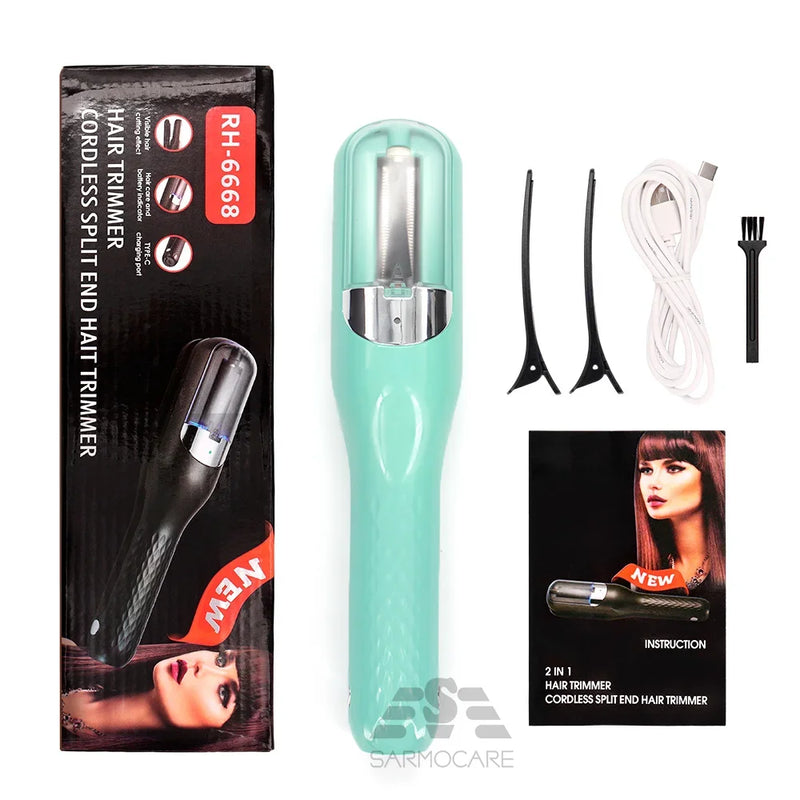 Hair Ends Trimmer Automatic End Remover Damaged Hair Repair Hairs Care Treatment Cordless Hair End Cutting Machine for Women