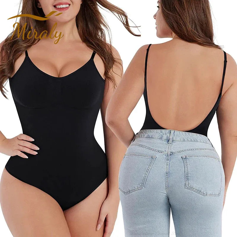 New Hot Bodysuits Full Coverage Shapewear Thigh Slim Body Suit Low Back Body Shaper Backless Jumpsuit Seamless Shapers Slimmer