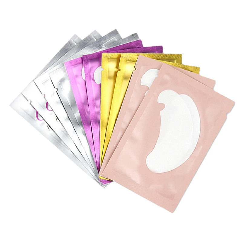 150 Pairs U Shape Notch Natural Eyelash Hair Extension Pad Set Collagen Aloe Hydrogel Eye Patch Eyelash Extension Mat Gel Set