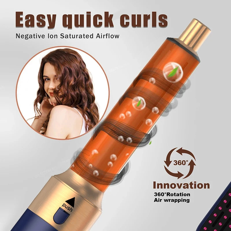 5 in1 Curling Iron New Hair Dryer Multi Hair Styler Hair Straightener With Hair Brush Hairdryer For Hair Dryer Hair Multi Styler