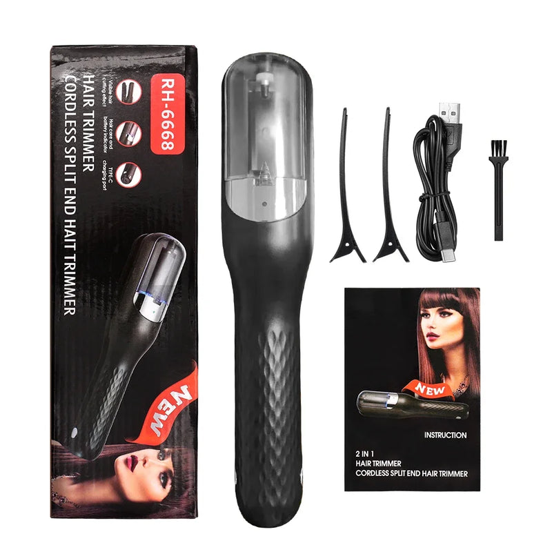 Hair Ends Trimmer Automatic End Remover Damaged Hair Repair Hairs Care Treatment Cordless Hair End Cutting Machine for Women