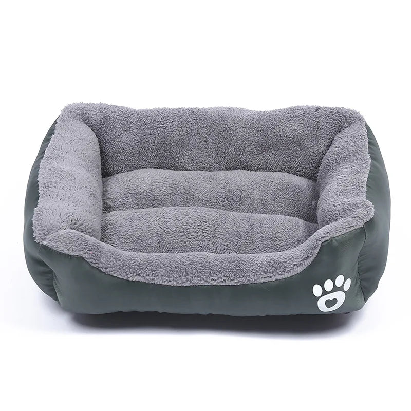 Large Pet Cat Dog Bed Square Plush Kennel Summer Washable Cat Mat Waterproof Mattress Pet Cushion Medium Large Dogs Pet Supplies