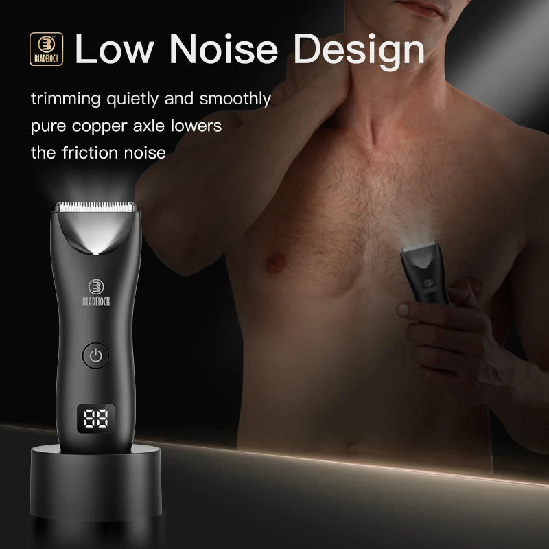 Professional Groin Body Hair Trimmer Ball Shaver for Men Body Grooming Clipper Rechargeable Ceramic Trimmer Bikini Epilator