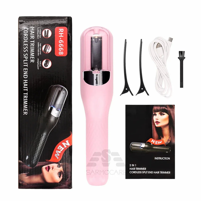 Hair Ends Trimmer Automatic End Remover Damaged Hair Repair Hairs Care Treatment Cordless Hair End Cutting Machine for Women