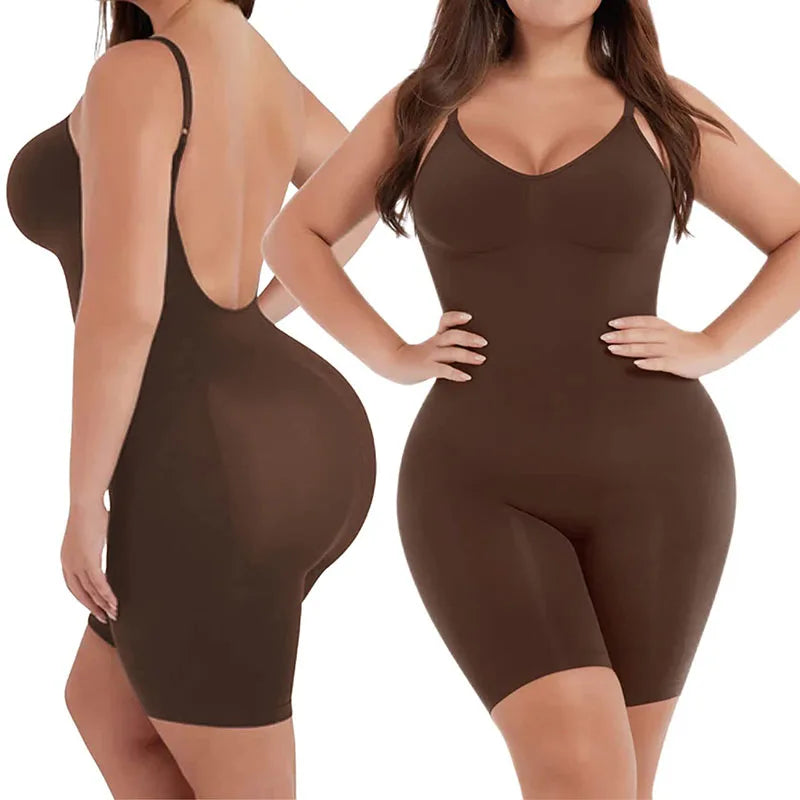 New Hot Bodysuits Full Coverage Shapewear Thigh Slim Body Suit Low Back Body Shaper Backless Jumpsuit Seamless Shapers Slimmer