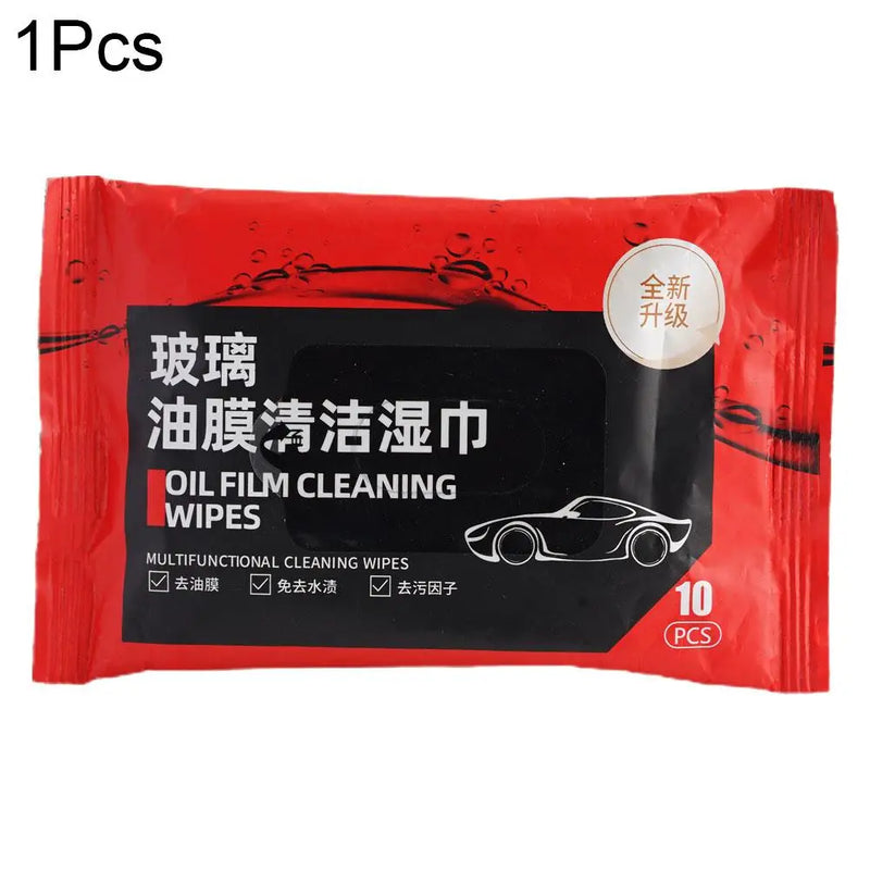 Car Glass Oil Film Removal Wipes Windshield Glass Cleaner Car Glass Cleaner Wipes Compact Portable Dusting Wipes for Cars Z5V1