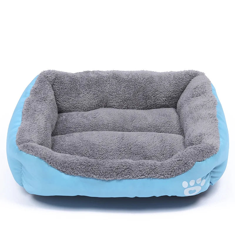 Large Pet Cat Dog Bed Square Plush Kennel Summer Washable Cat Mat Waterproof Mattress Pet Cushion Medium Large Dogs Pet Supplies