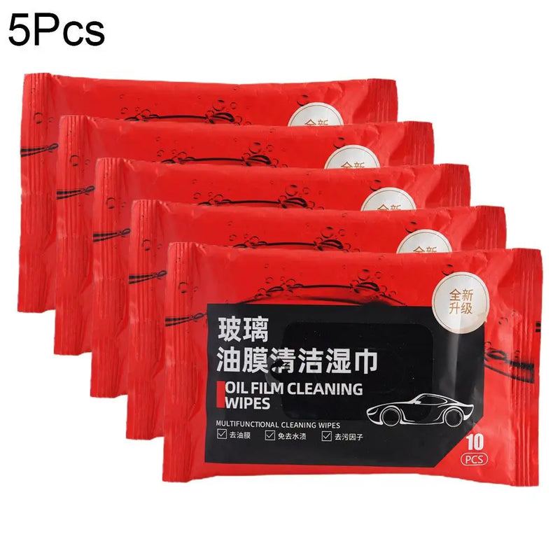 Car Glass Oil Film Removal Wipes Windshield Glass Cleaner Car Glass Cleaner Wipes Compact Portable Dusting Wipes for Cars Z5V1