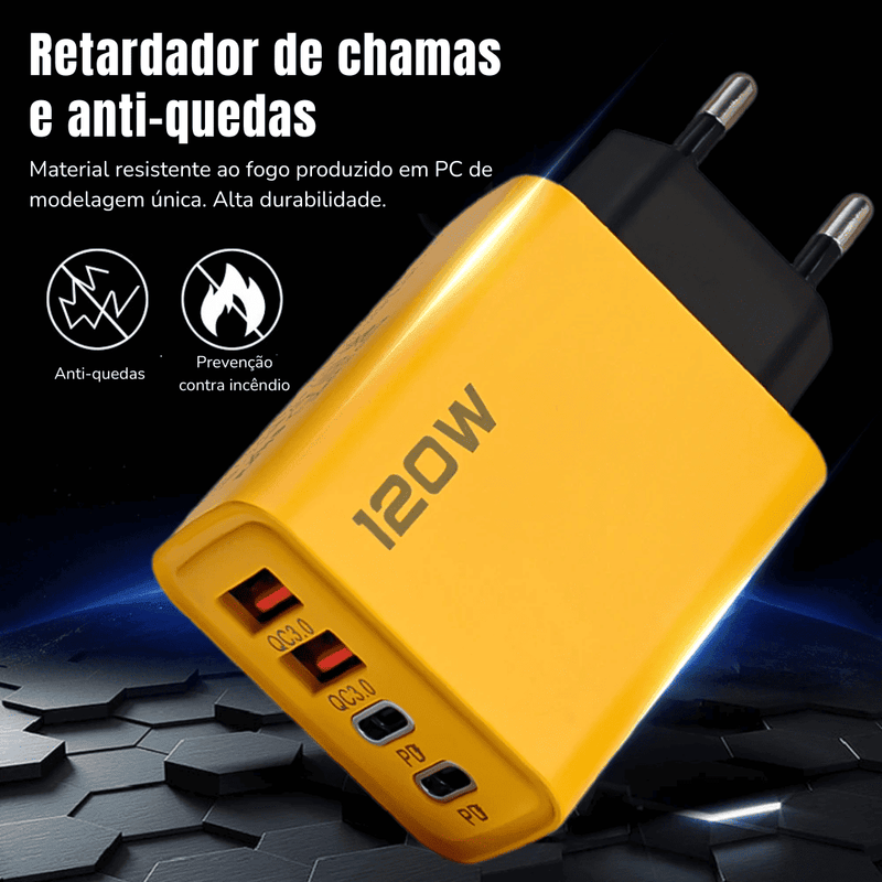 Carregador Celular Ultra Rápido - 120W