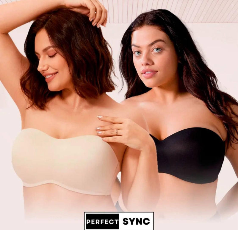 Kit 2 Sutiãs sync comfort Bustier - Sustentação Perfeita